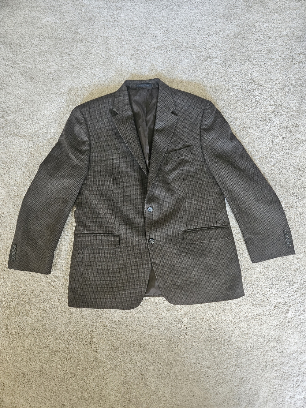 Lauren Ralph Lauren Men's Classic Charcoal Two-Button Blazer